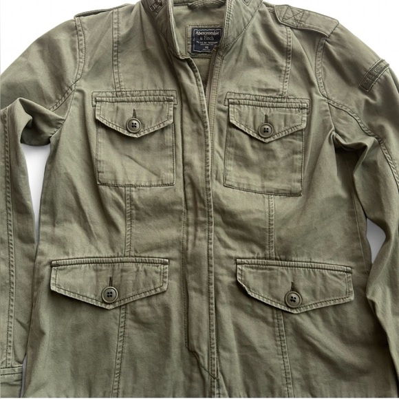 Abercrombie & Fitch Olive Green Jacket - Picture 4 of 11